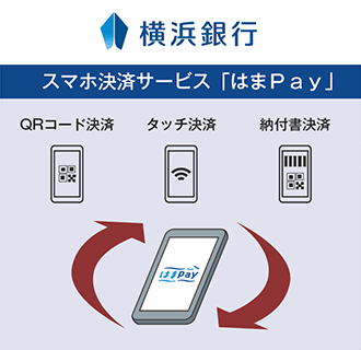 スマホ決済サービス「はまPay」 QRコード決済 タッチ決済 納付書決済